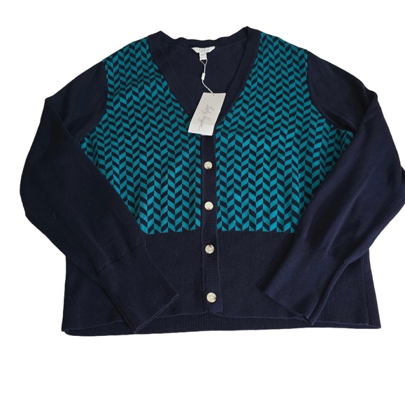 Lady hagen golf button up sweater cardigan sz xxl nwt - Picture 1 of 5